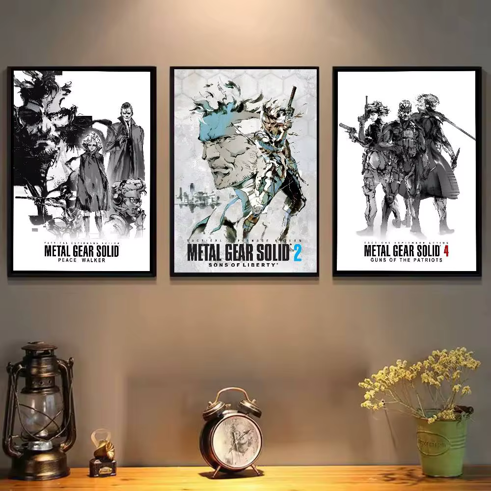 Beau homme jeu m-métal Gear Solid-MT affiche Art peinture affiche avec impressions maison chambre salon décoration cadeau