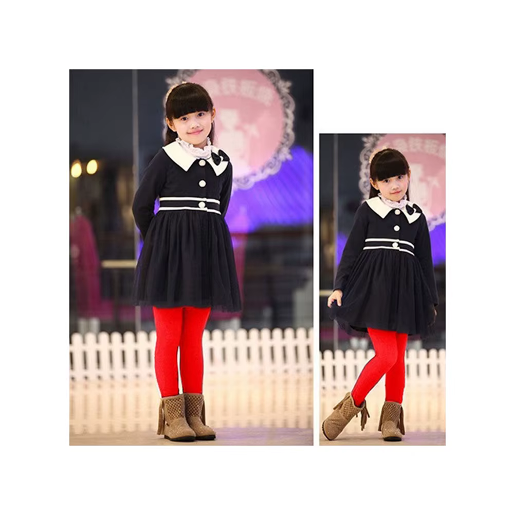 Collants d'hiver doux et extensibles pour filles de 8 à 12 ans, Leggings épais et chauds doublés, confortables, à usage quotidien, collants rouges pour filles