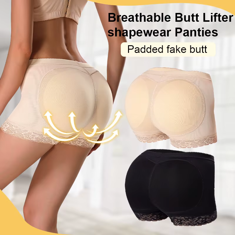 Femmes bout à bout culotte faux fesse corps Shaper sous-vêtements rembourrés dame sexy ascenseur fesses taille haute ventre contrôle hanche culotte