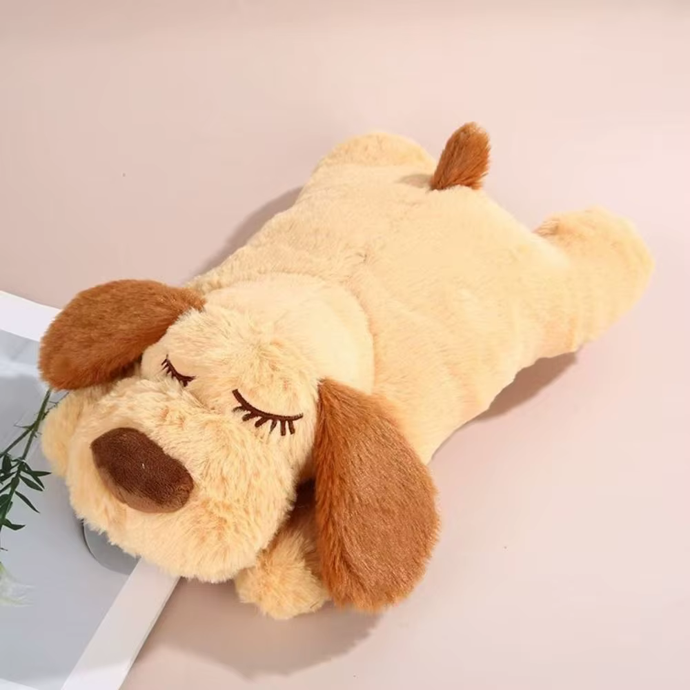 Aide au sommeil pour chien, battement de cœur, entraînement comportement, soulagement de l'anxiété, chien couché, Animal en peluche, chiot doux, cadeau d'anniversaire