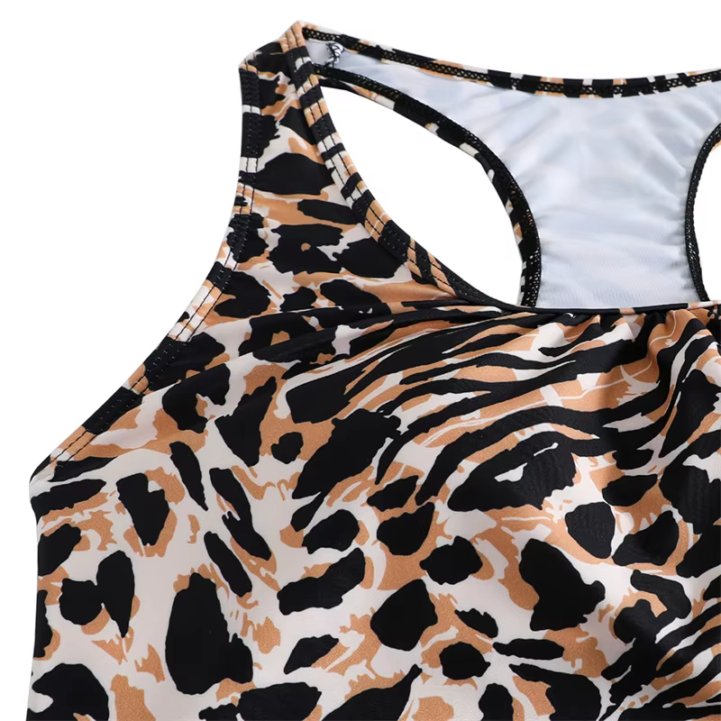 Maillots de bain pour femmes, ensemble Tankini, haut avec short, taille basse, maillots de bain sportifs, bas de Bikini, deux pièces, contrôle du ventre