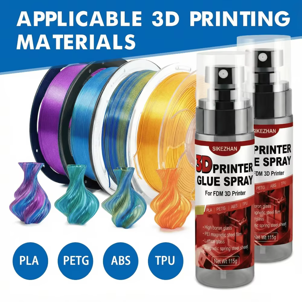 Colle pour imprimante 3D Premium (115g) - Adhésif anti-plafond pour PLA, ABS, PETG, TPU - Forte liaison et libération facile par SIKEZHAN