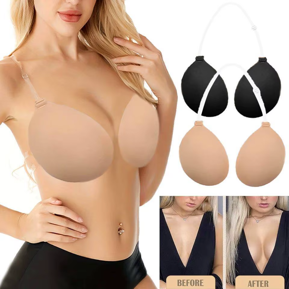 Nouveau soutien-gorge adhésif sans bretelles pour femme