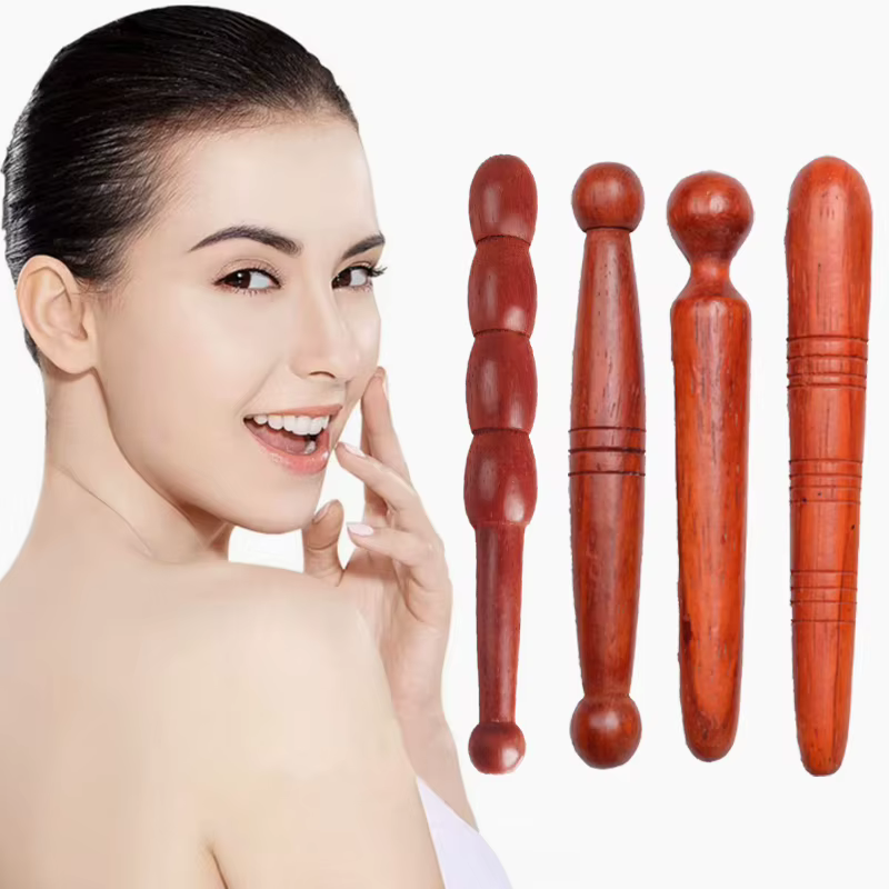Bâton de rouleau musculaire en bois, masseur de Points d'acupuncture, masseur de Fascia des tissus profonds, outils de Massage pour thérapie du corps des pieds et du dos