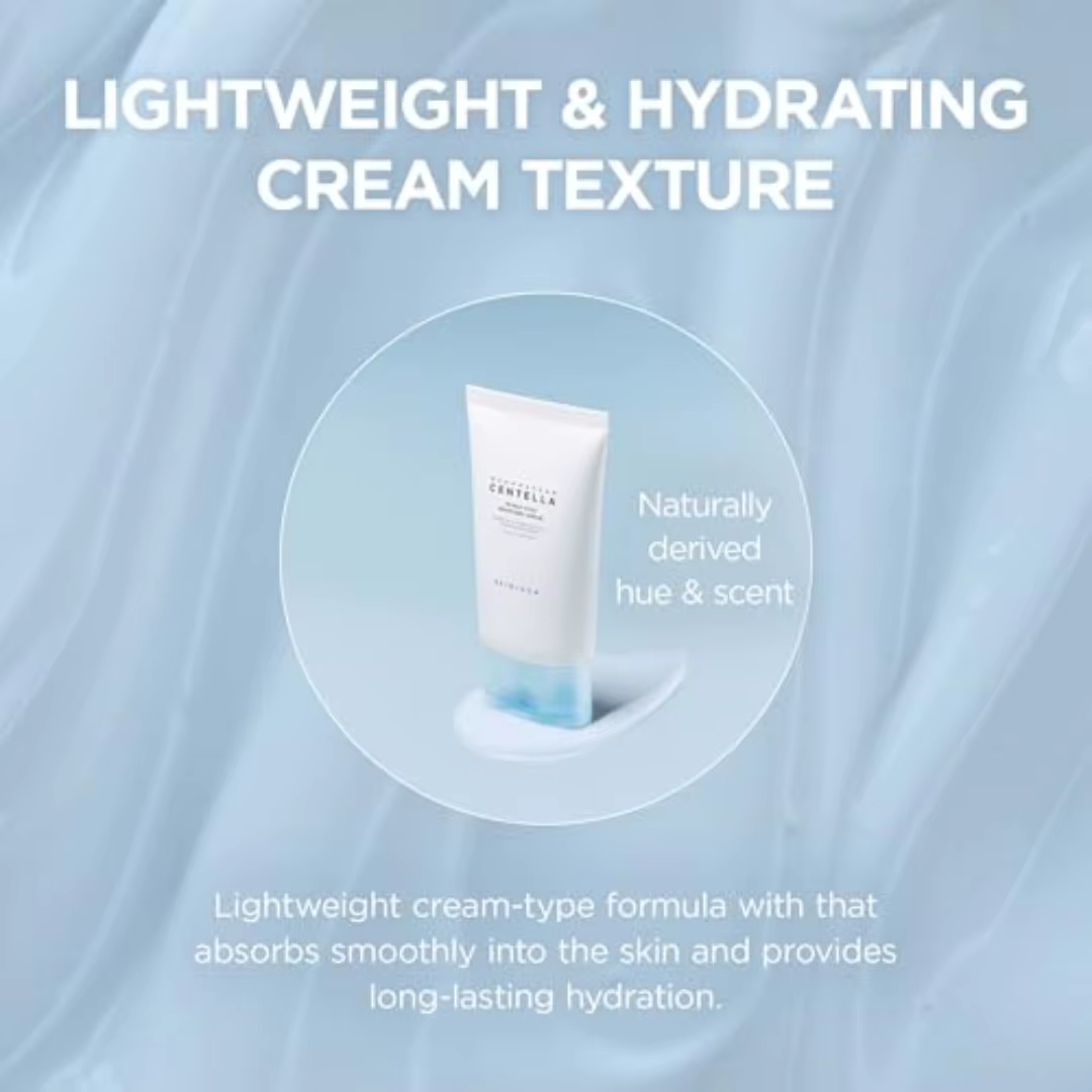 Crème hydratante pour le visage SKIN1004 Hyalu-Cica, hydratation intense pour peaux sèches et déshydratées, soin coréen pour la peau