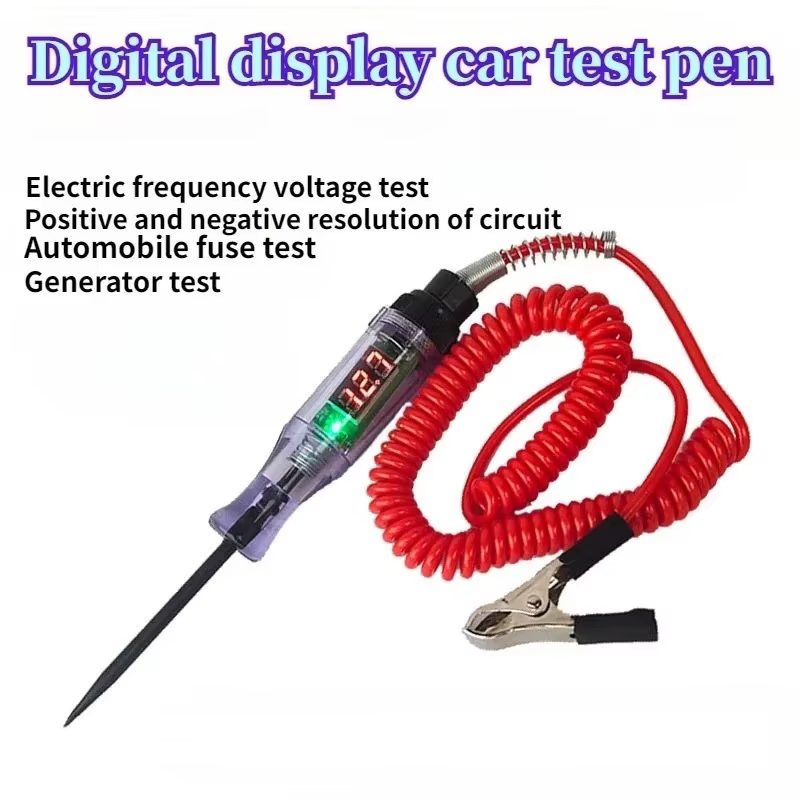 Testeur de circuit de tension pour voiture et camion, outils de diagnostic automobile, sonde de test, stylo testeur d'électricité, outils de mesure électrique