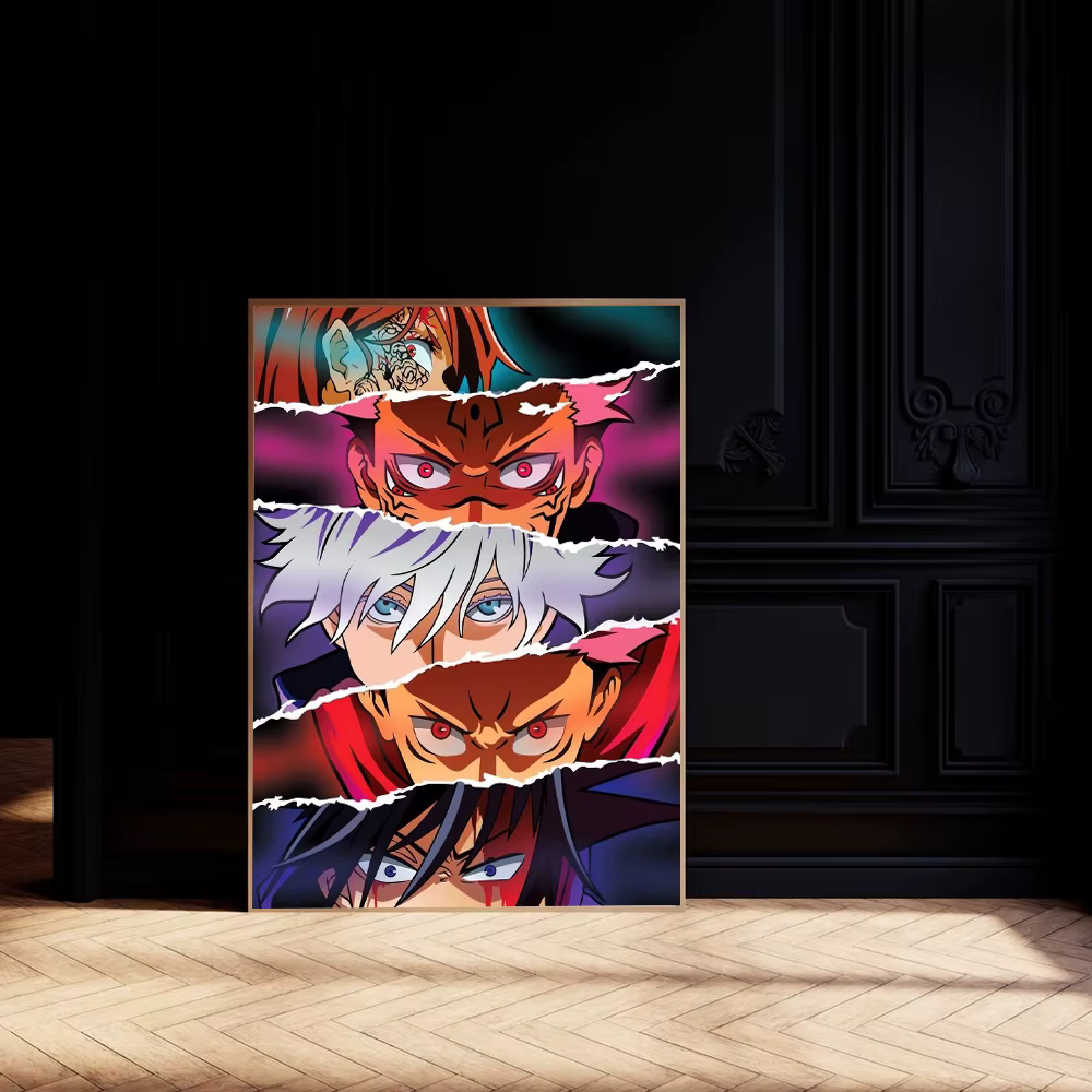 Affiche imprimée Jujutsu Kaisen, pour chambre à coucher, salon, décoration de maison, affiche de dessin animé japonais Yuji Itadori, peinture sur toile, cadeau d'art mural