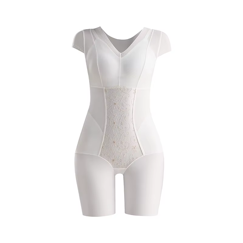 Luxueux brodé une pièce Shapewear femmes post-partum taille soutien hanche levage Abdomen minceur sans couture Body costume