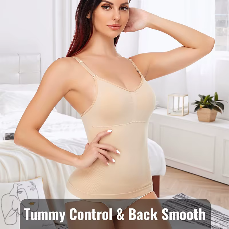 Body Shaper doux nouveau réservoir minceur coussin amovible Cami débardeur confortable grande taille femmes Shapewear rembourré gilet livraison directe