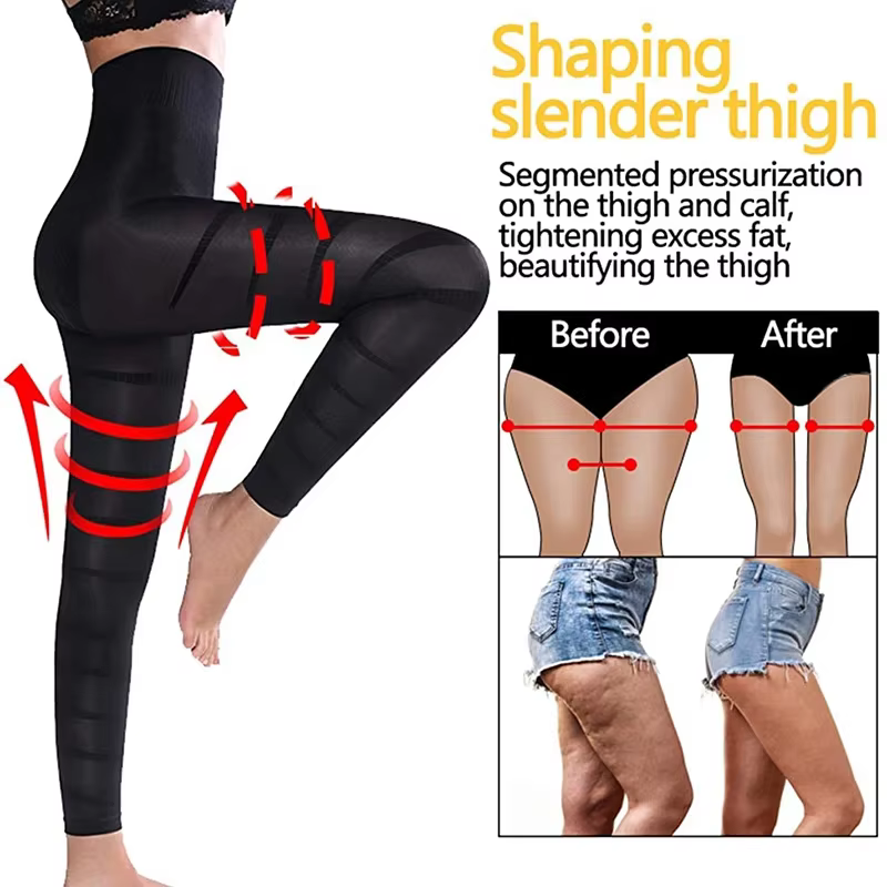 MISSMOLY jambe minceur corps Shaper Anti Cellulite Compression Leggings taille haute ventre contrôle culotte cuisse plus mince Shapewear
