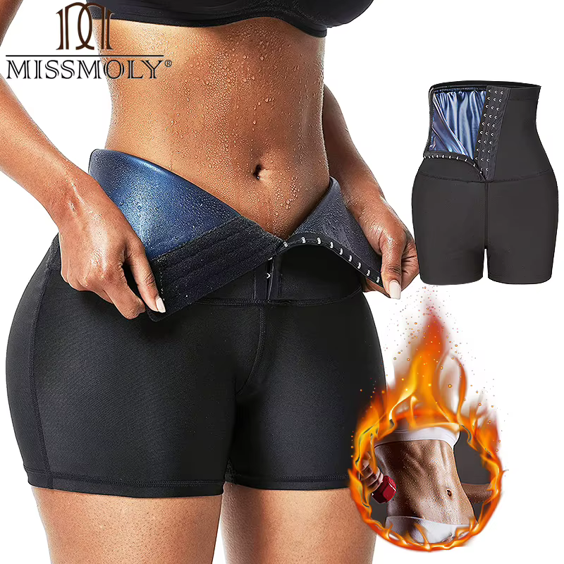 MISSMOLY sueur chaude Sauna culotte corps Shaper Shorts perte de poids minceur Shapewear taille formateur ventre contrôle Thermo Leggings