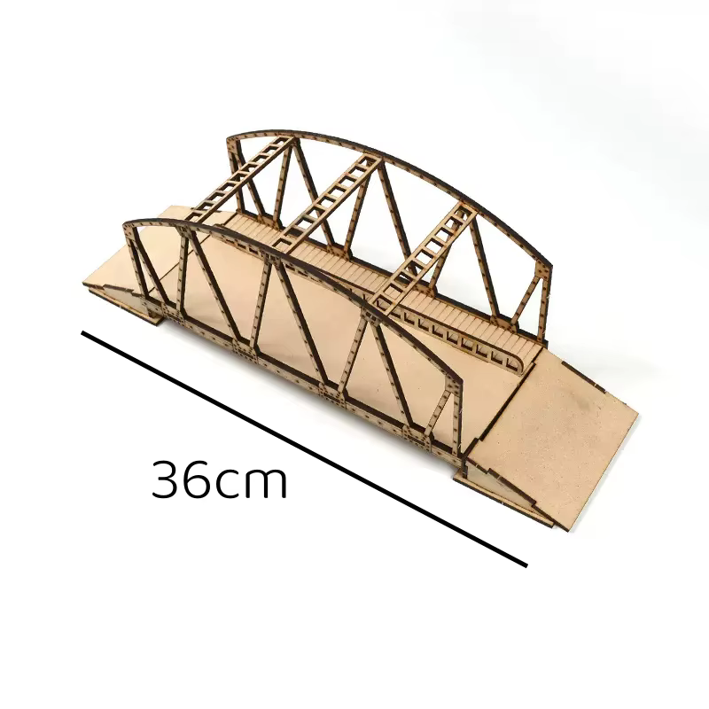 Bâtiments en bois à assembler 1/72, salle de commandement de la Seconde Guerre mondiale, barricades, ponts, entrepôt, gare, puzzle, jouets faits à la main pour modèles de scène