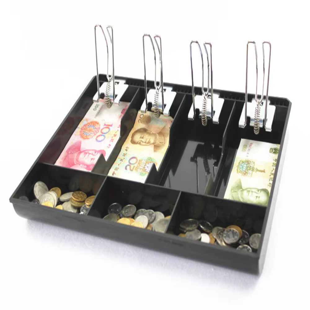 Tiroir-caisse avec 3/4/5 compartiments pour monnaie et billets, pour caisse enregistreuse