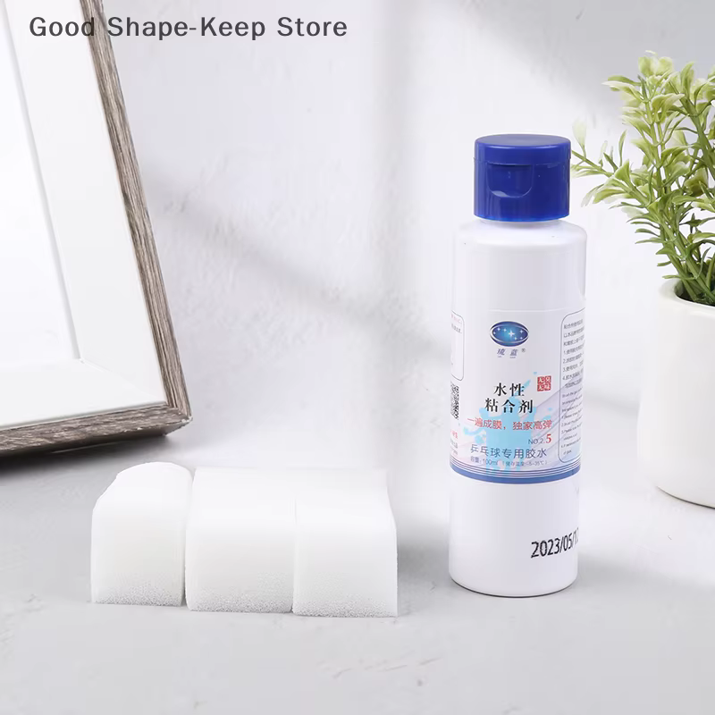 Colle inorganique pour Tennis de Table, 100ML, 2.5 générations, adhésif pour peau en caoutchouc, Film facile formant des accessoires à haute élasticité