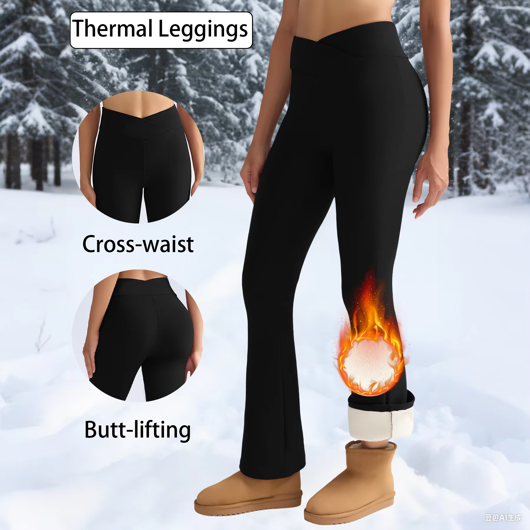 Leggings en polaire pour femmes