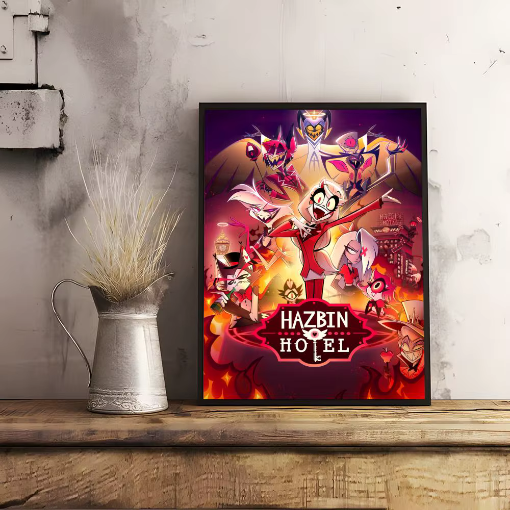 Affiche murale classique Anime H_Hazbin H_Hotel, autocollants artistiques décoratifs, impression Photo murale pour la maison, salon, couloir, décor