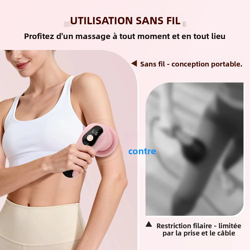 Brûleur de graisse électrique, masseur amincissant à 6 niveaux pour la perte de poids, pour l'abdomen, le ventre, le cou, appareil de mise en forme du corps, recharge USB