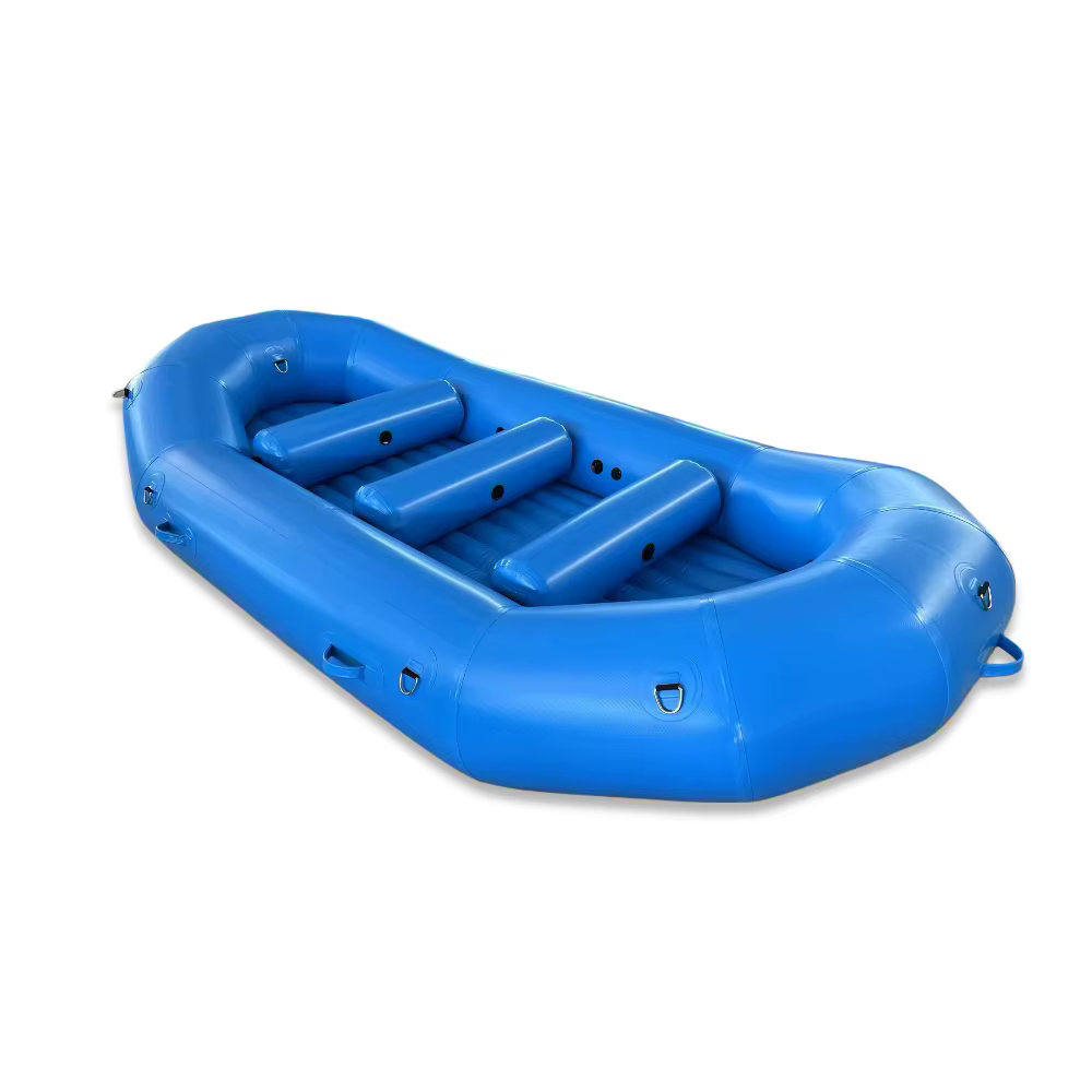 Bateau pneumatique autodrainer professionnel de 420 cm pour 8 personnes, idéal pour le rafting en rivière - À vendre
