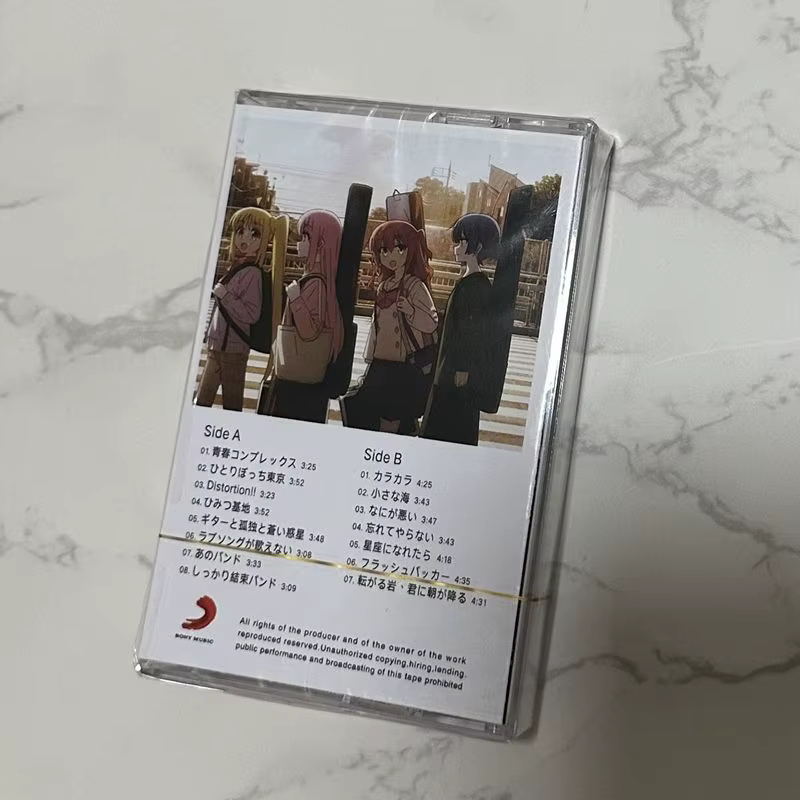 En stock, Kessoku Band Bocchi The Rock, album complet de chansons sur cassette, J-Rock japonais, bande cassette d'anime, neuf et scellé