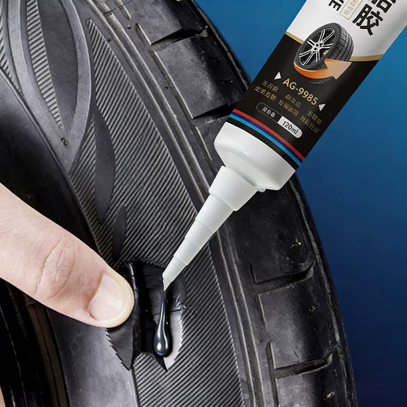 Colle de réparation de pneus 50/120ml, colle forte en caoutchouc résistante à l'usure, adhésif non corrosif, colle de scellement pour pneus de voiture