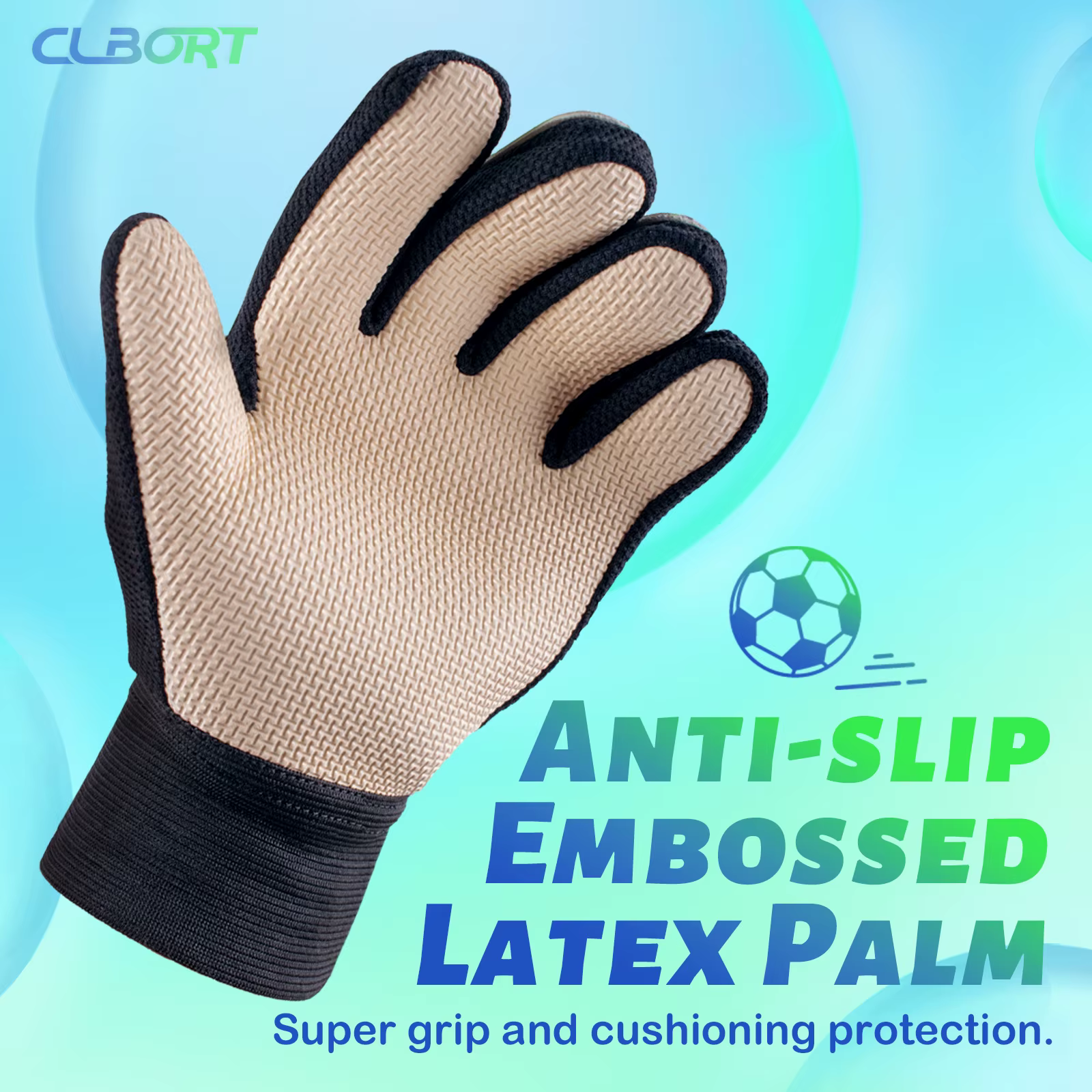 Gants de gardien de but de football, gants de gardien de but de style graffiti avec forte adhérence, gants de football antidérapants