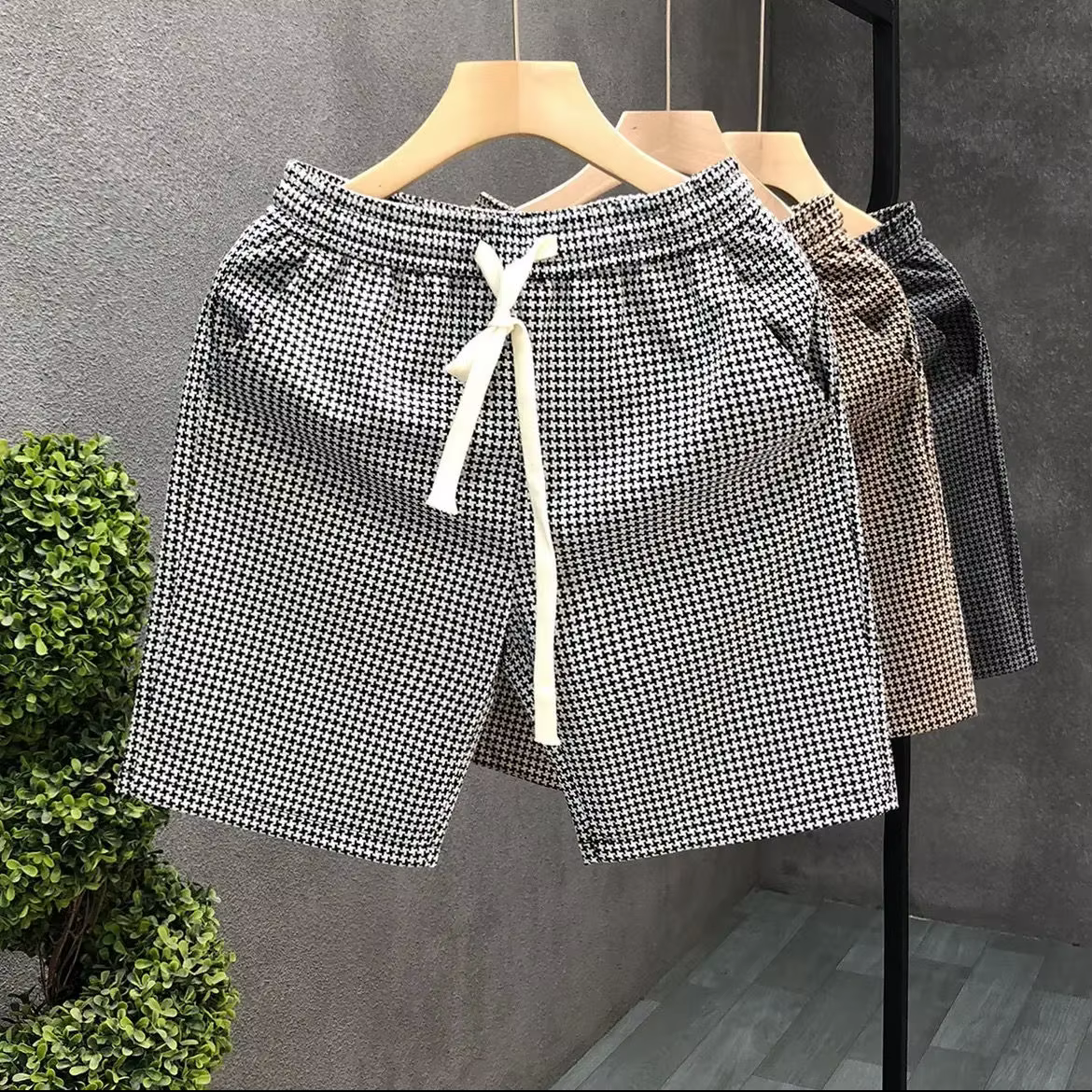 Shorts de plage élastiques sans logo pour hommes, pantalons courts décontractés pour hommes, planche à séchage rapide, Wstring de proximité, style coréen, Y2k, XL