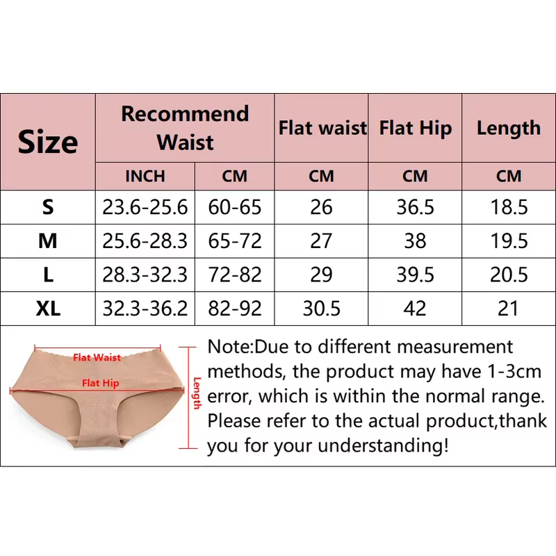 Culotte rembourrée rehausse-fesses pour femme