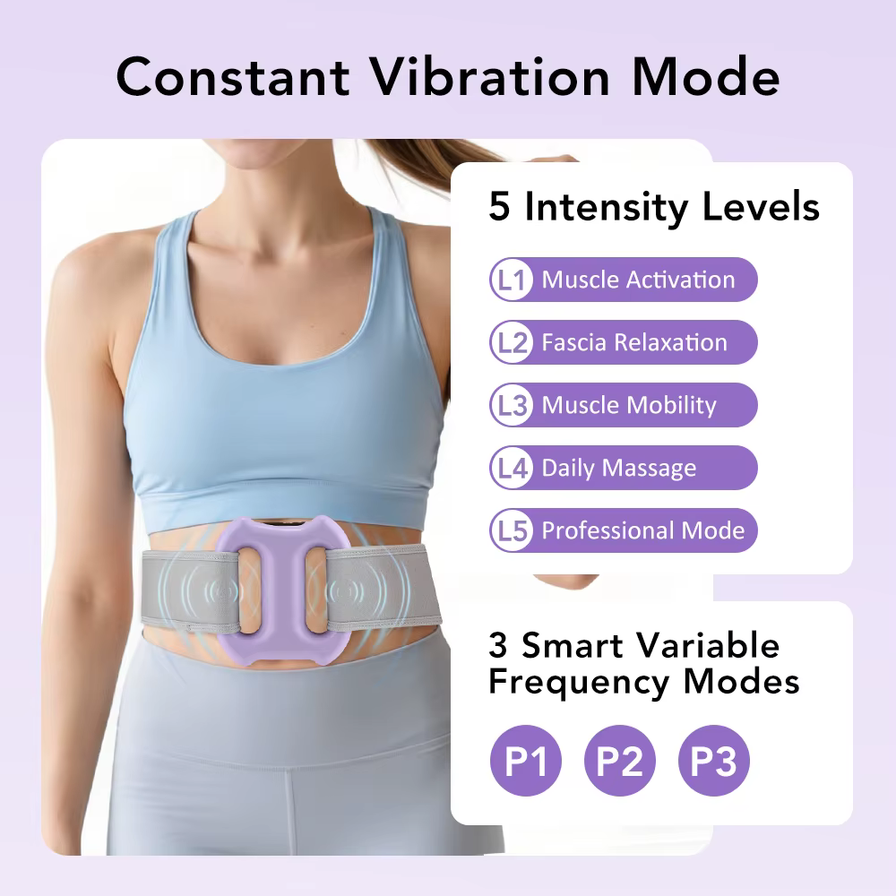 Anneau de massage professionnel rechargeable pour le corps, anneau vibrant pour brûler les graisses, anneau de massage pour la taille et l'abdomen, perte de poids, relaxation musculaire profonde