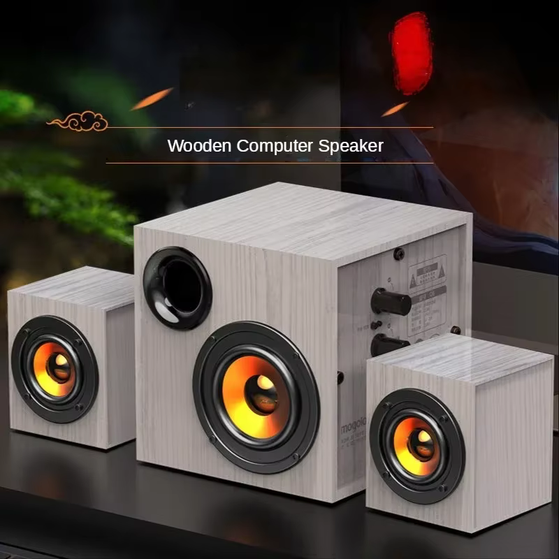 Ensemble complet d'audio d'ordinateur avec fil, haut-parleur actif pour salon, caisson de basses lourd, grand Volume professionnel