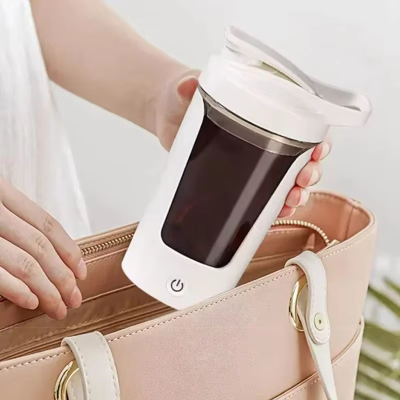 Tasse de mélange électrique automatique de 450ml, bouteille Shaker Portable pour protéines de lactosérum, alimentée par batterie, tasse d'agitation entièrement automatique pour la maison