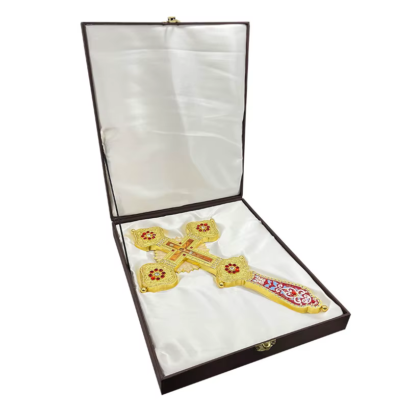 Croix de Jésus pour la décoration de l'église, croix de bénédiction, croix orthodoxe grecque, décoration d'église