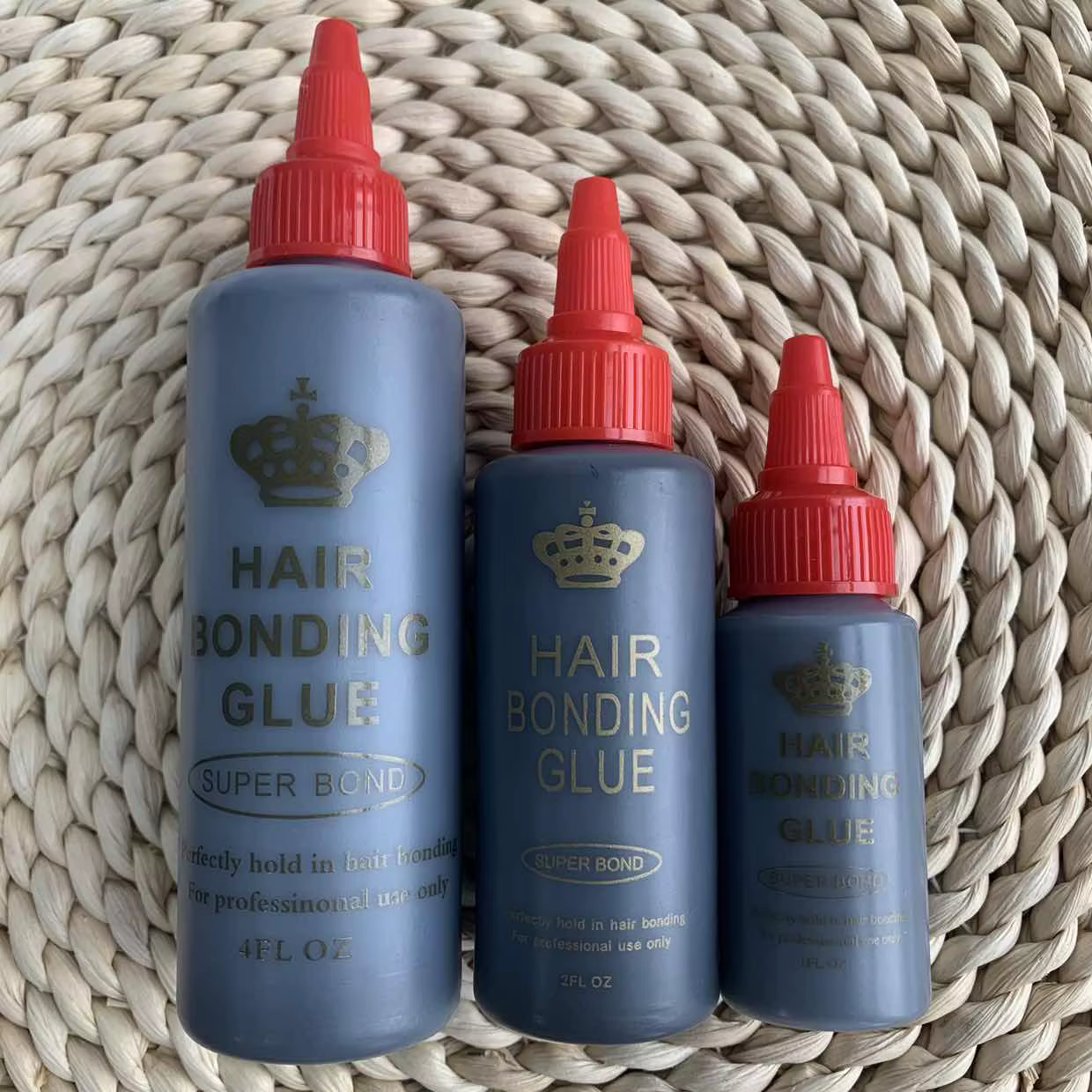 Colle de tissage de cheveux noirs, Anti-champignon imperméable, Super liaison pour une tenue parfaite dans la colle de dentelle