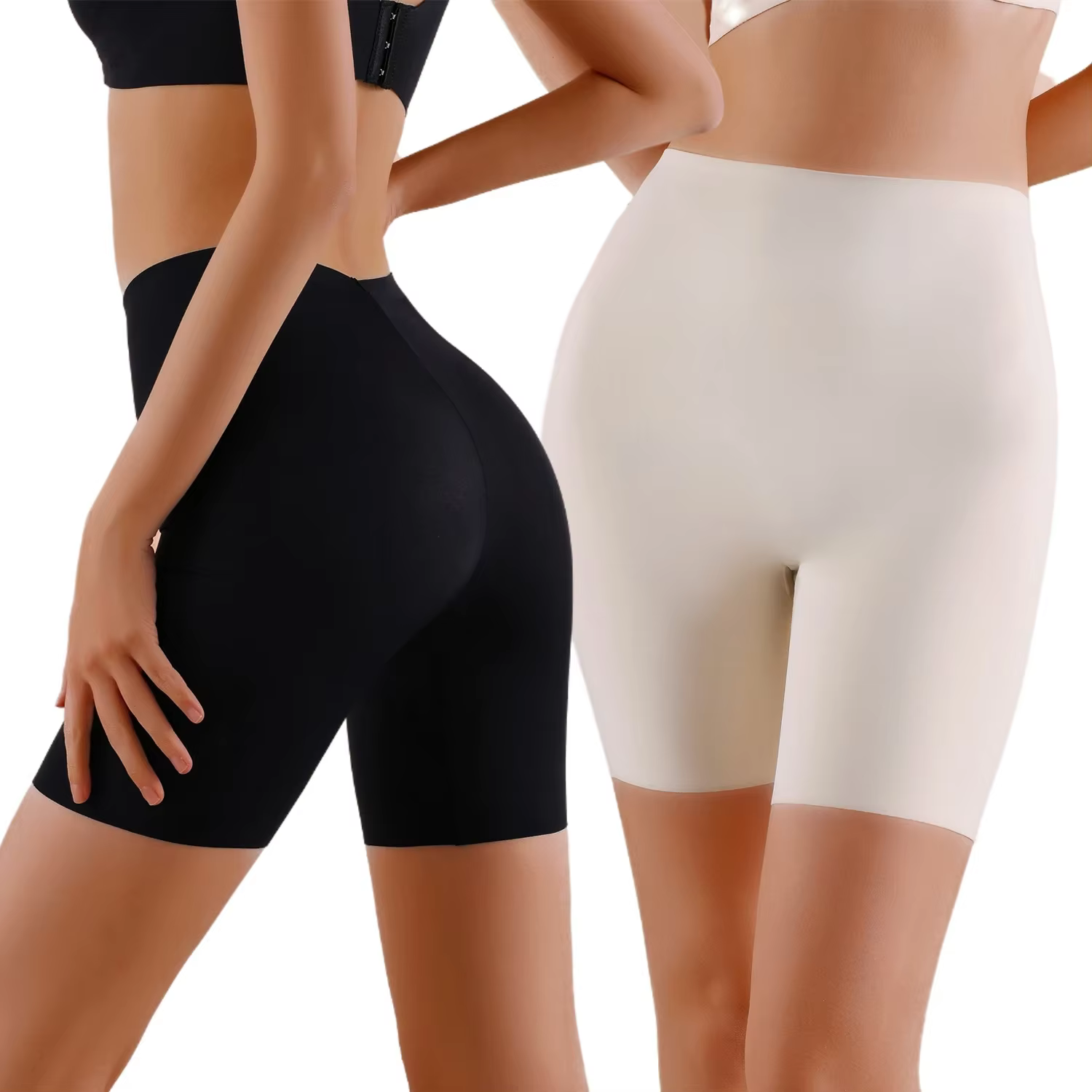 Shorty taille haute sans couture pour femme