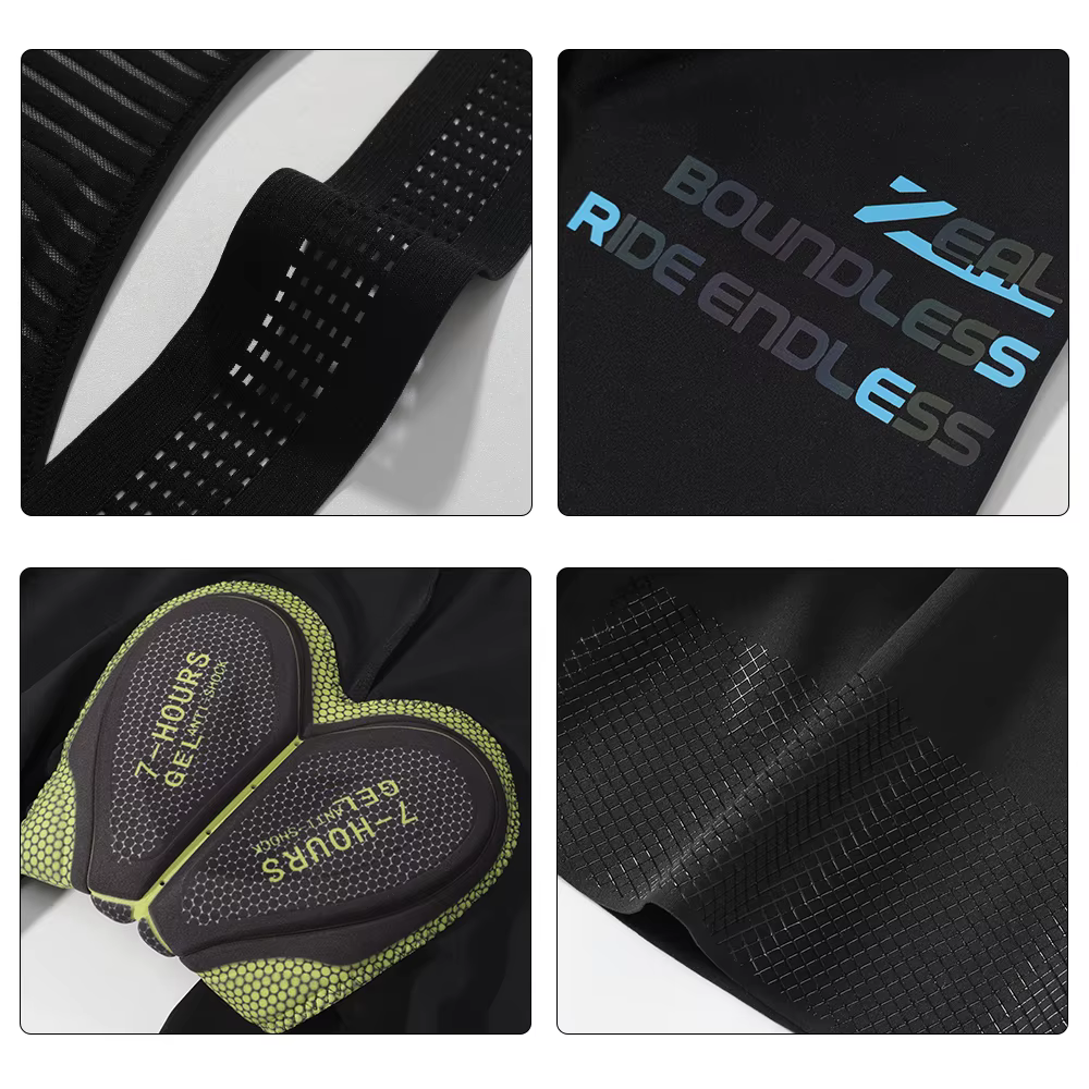Short à bretelles de cyclisme pour hommes, sans couture, vêtements d'extérieur, vélo, 7 heures, rembourré, équipe professionnelle, collants respirants, vtt
