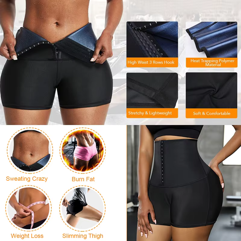 MISSMOLY sueur chaude Sauna culotte corps Shaper Shorts perte de poids minceur Shapewear taille formateur ventre contrôle Thermo Leggings