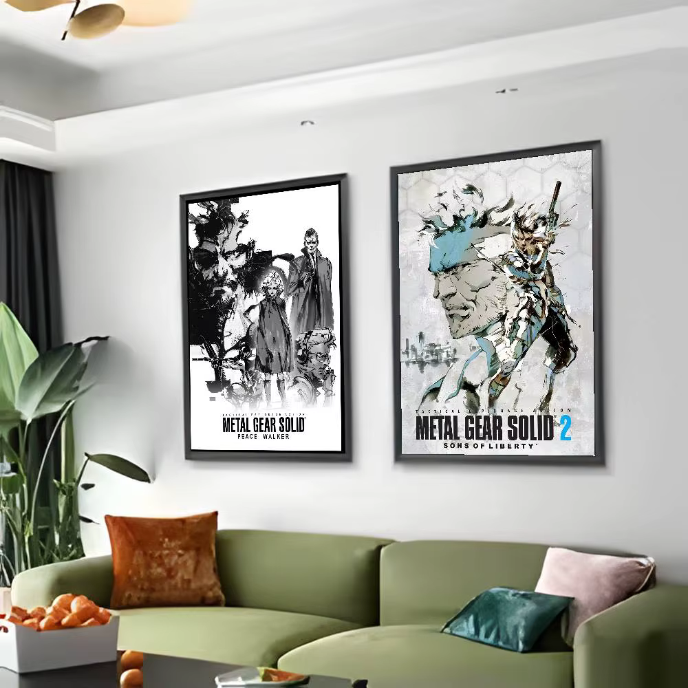 Beau homme jeu m-métal Gear Solid-MT affiche Art peinture affiche avec impressions maison chambre salon décoration cadeau