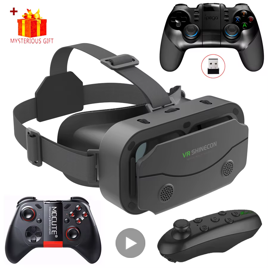 Lunettes de réalité virtuelle 3D VR, appareils de casque, lentilles de casque, lunettes intelligentes pour Smartphones, téléphone portable, jeu Mobile, ensemble de visionneuse Viar