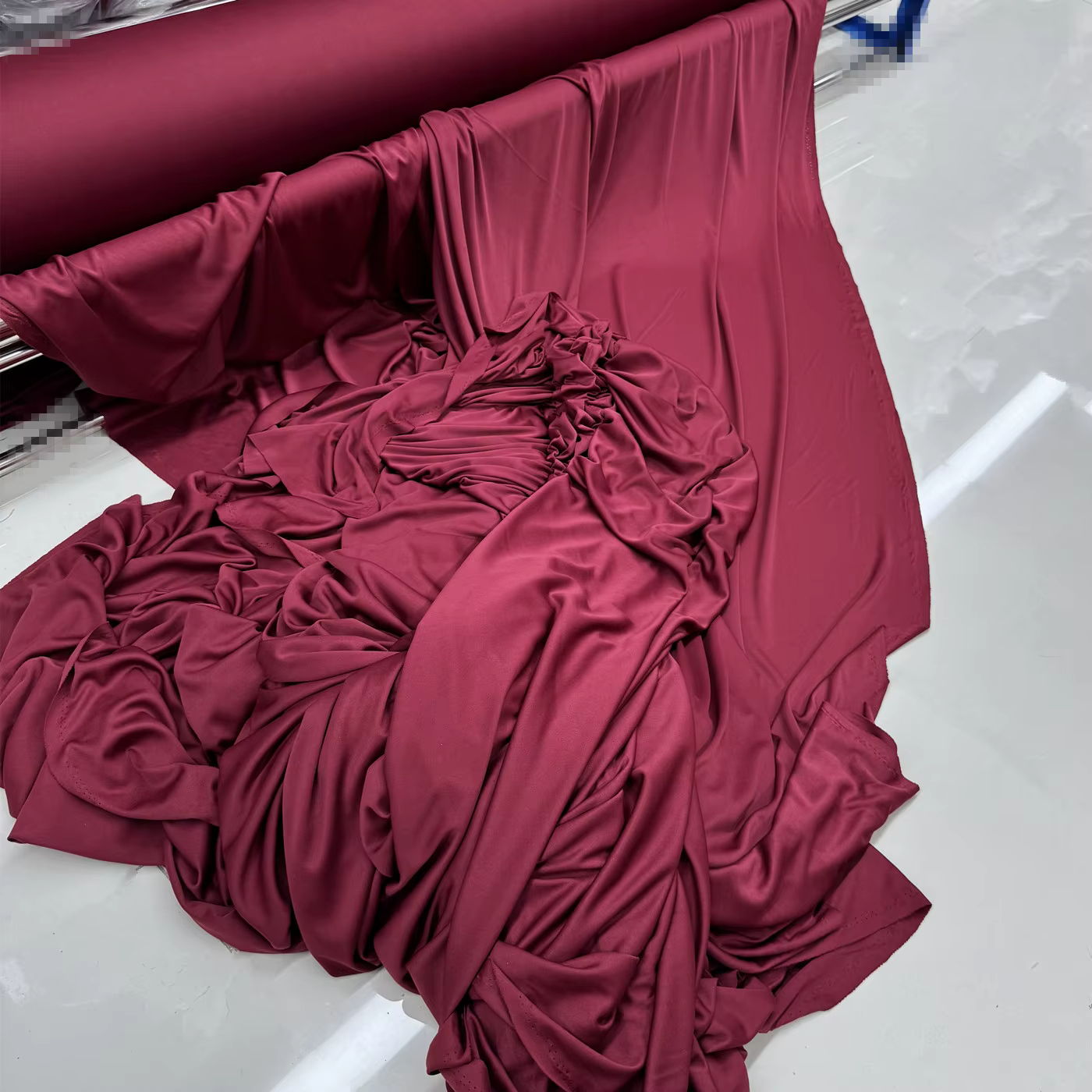Papéis en tissu rouge bordeaux pour décoration de mariage, rideaux, nappe, arrière-plan pour robe, matériel de couture pour bricolage, large 170cm