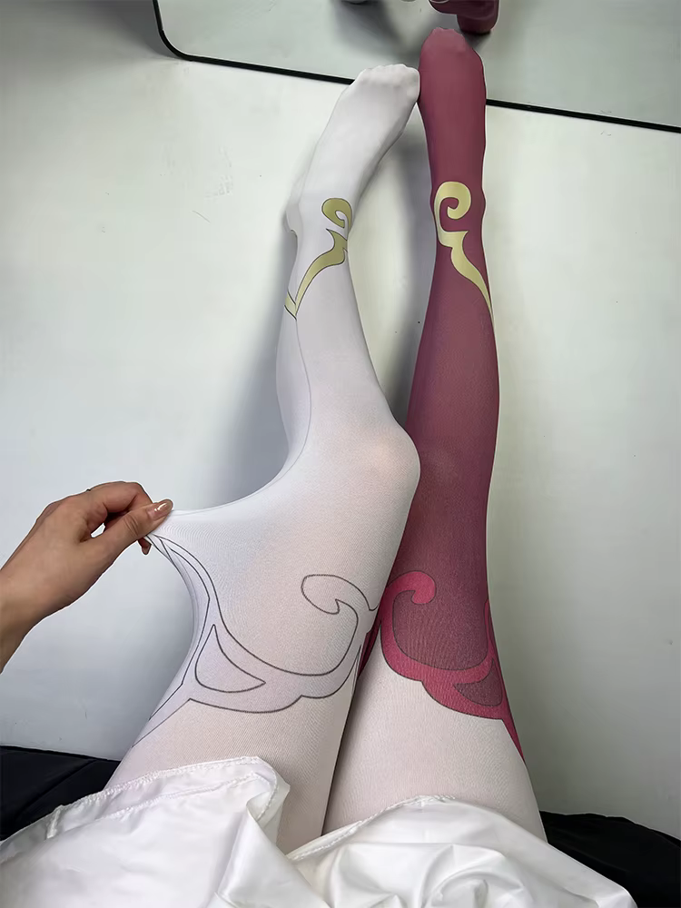 Collants sexy bidimensionnels pour femmes, mode Harajuku imprimé anime, Kawaii, fille mignonne, chaussettes Lolita JK, cosplay multi-styles
