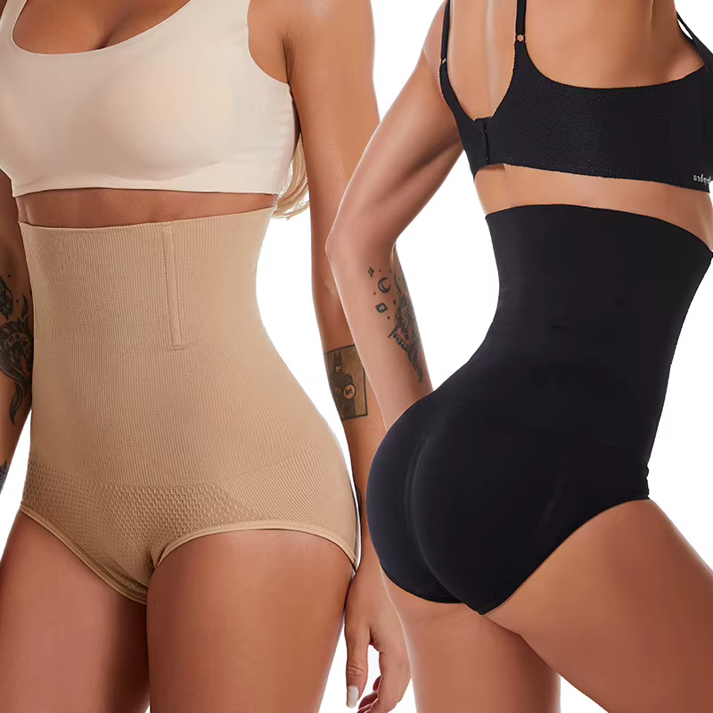 Sans couture femmes taille haute façonnage culotte respirant corps Shaper minceur ventre sous-vêtements dames Corset