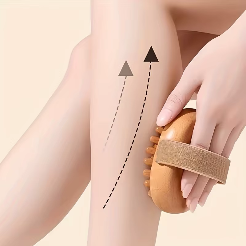 Brosse de Massage corporel à coussin d'air, pour la Relaxation des tissus profonds et Gua Sha, poils souples pour les jambes, l'estomac et le dos, 1/2 pièces