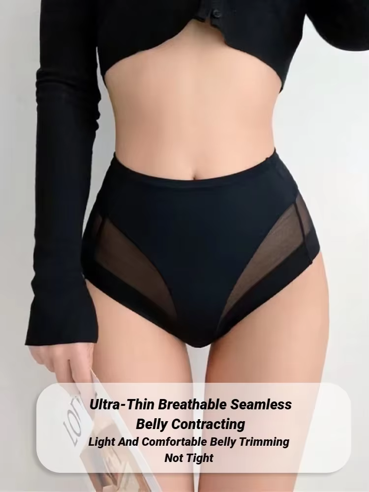 Culottes amincissantes taille haute en soie glacée pour femme