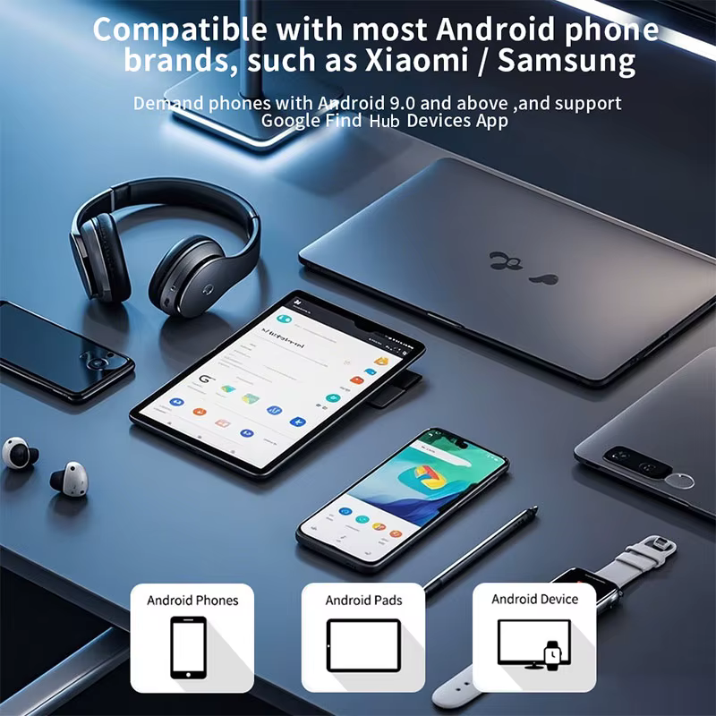 Traceur de localisation pour Pixel Xiaomi Android GMS compatible avec Google Find Hub, localisateur, recherche mondiale, réseau anti-perte, balise intelligente