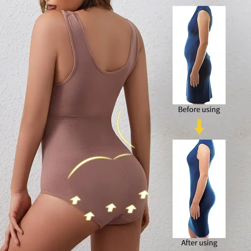 Body Shapewear pour femmes sans couture solide façonnage complet