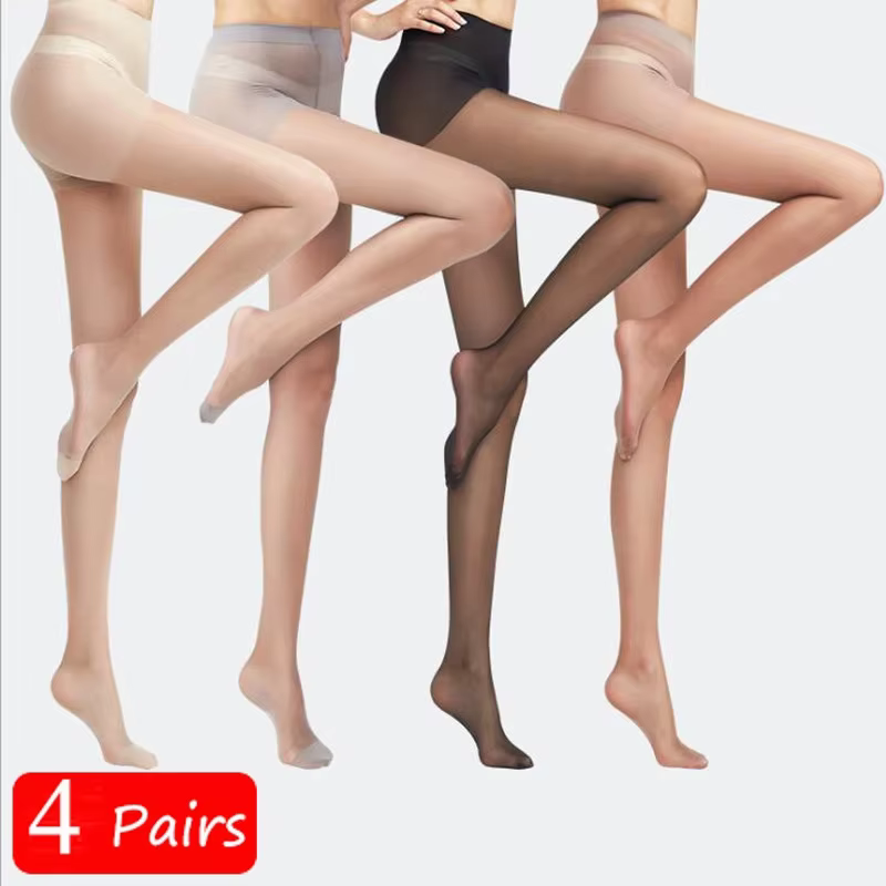 Collants en Nylon Ultra-fins sans couture pour femmes
