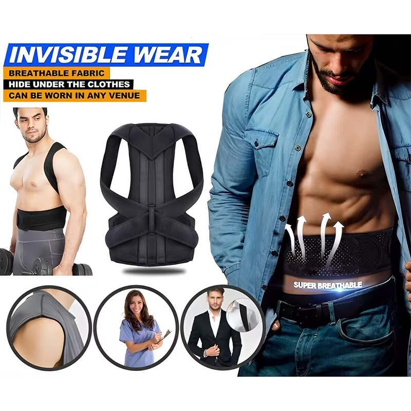 Attelle de posture pour le haut et le bas du dos pour hommes et femmes