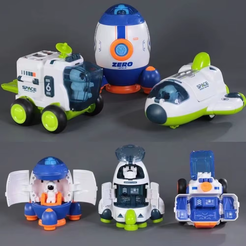 Vaisseau spatial amusant, jouets d'exploration spatiale, véhicule spatial, fusée détachable, voiture à inertie, avion jouet, astronaute pour garçons