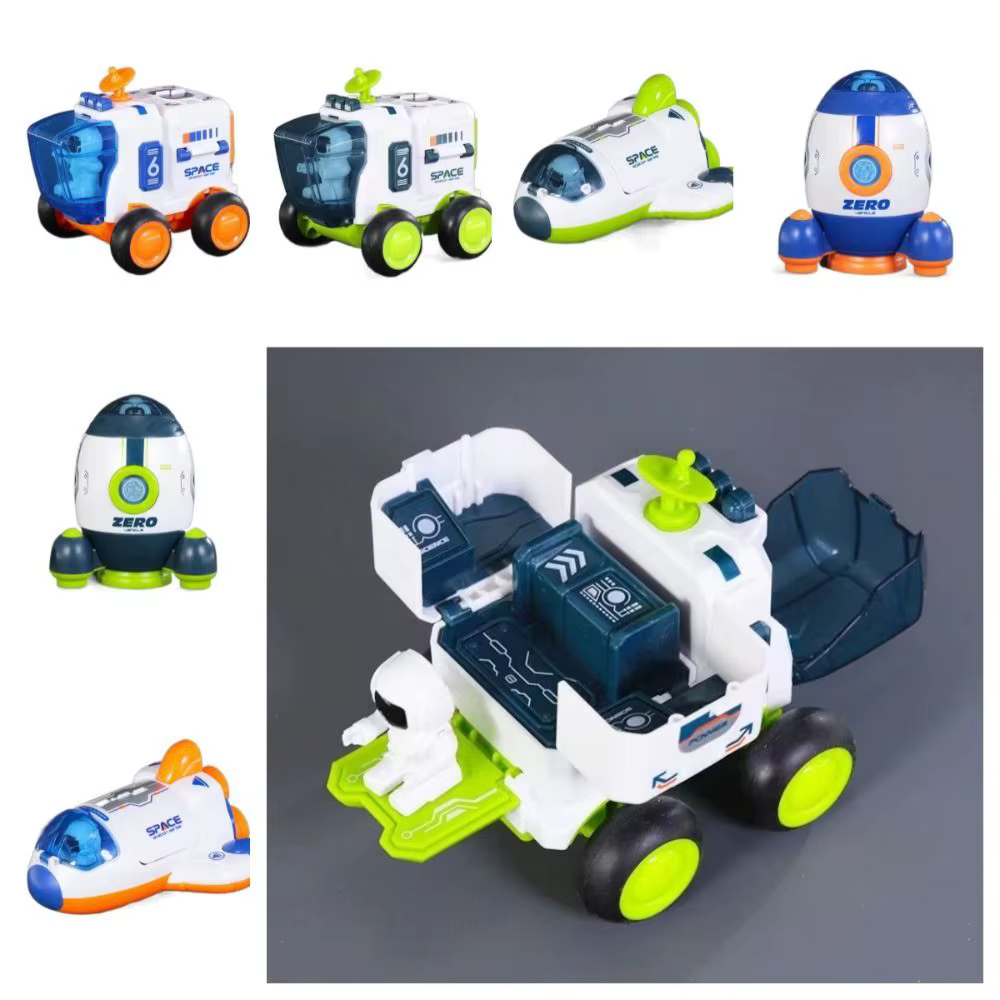 Vaisseau spatial amusant, jouets d'exploration spatiale, véhicule spatial, fusée détachable, voiture à inertie, avion jouet, astronaute pour garçons