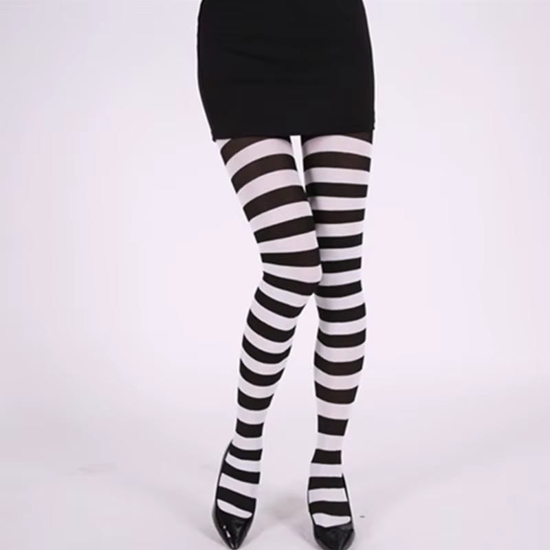 Collants rayés décontractés pour femmes