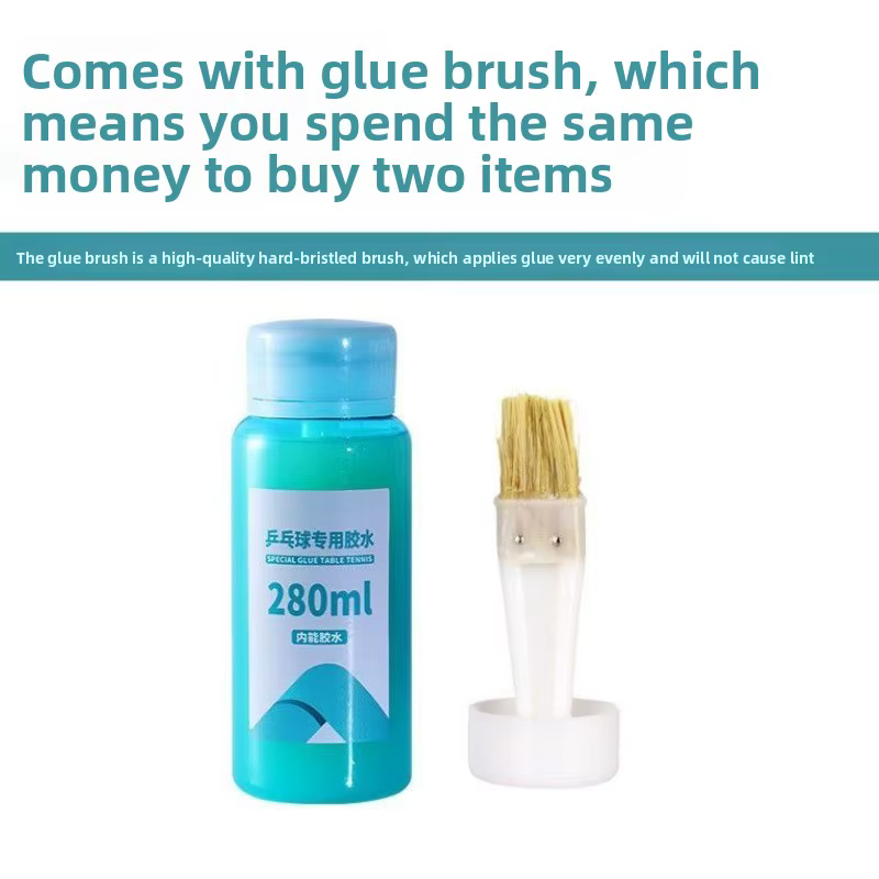 HUIESON Colle organique pour tennis de table (280 ml) Amélioration des points, séchage rapide et longue durée